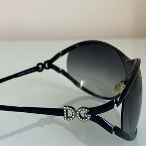 Dolce & Gabbana Black Rhinestone Sunglasses
